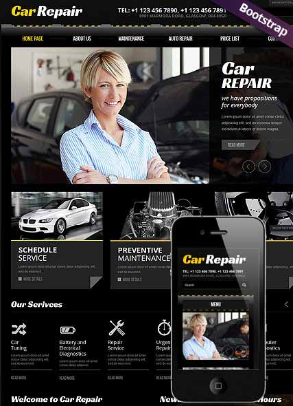 szablon strony internetowej www Car Repair