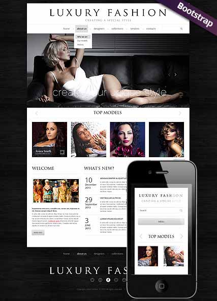 szablon strony internetowej www Luxury Fashion
