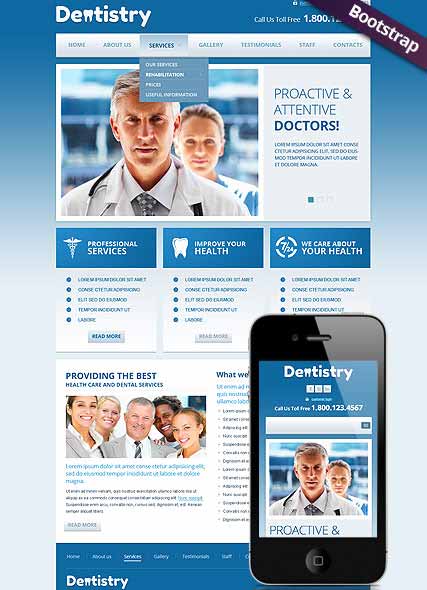 szablon strony internetowej www Dentistry