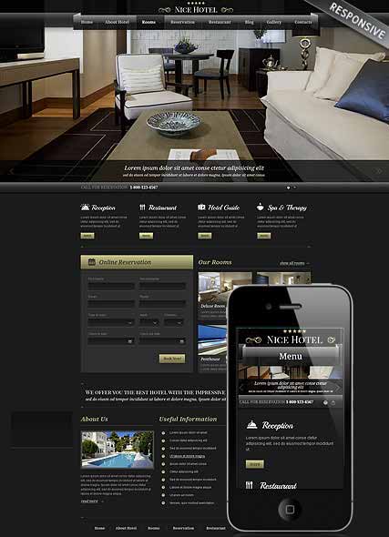 szablon strony internetowej www Best Hotel