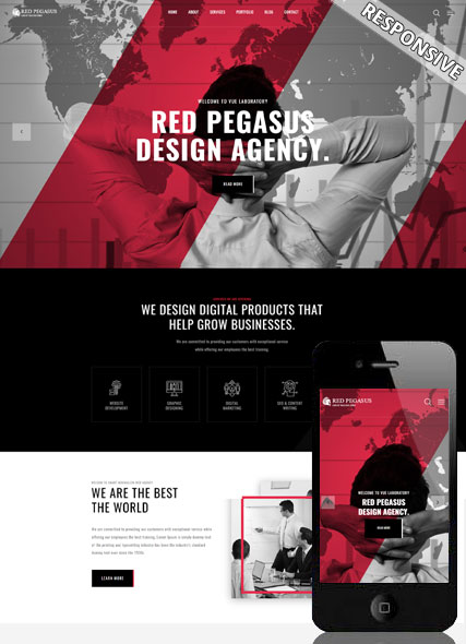 szablon strony internetowej www Red Pegasus